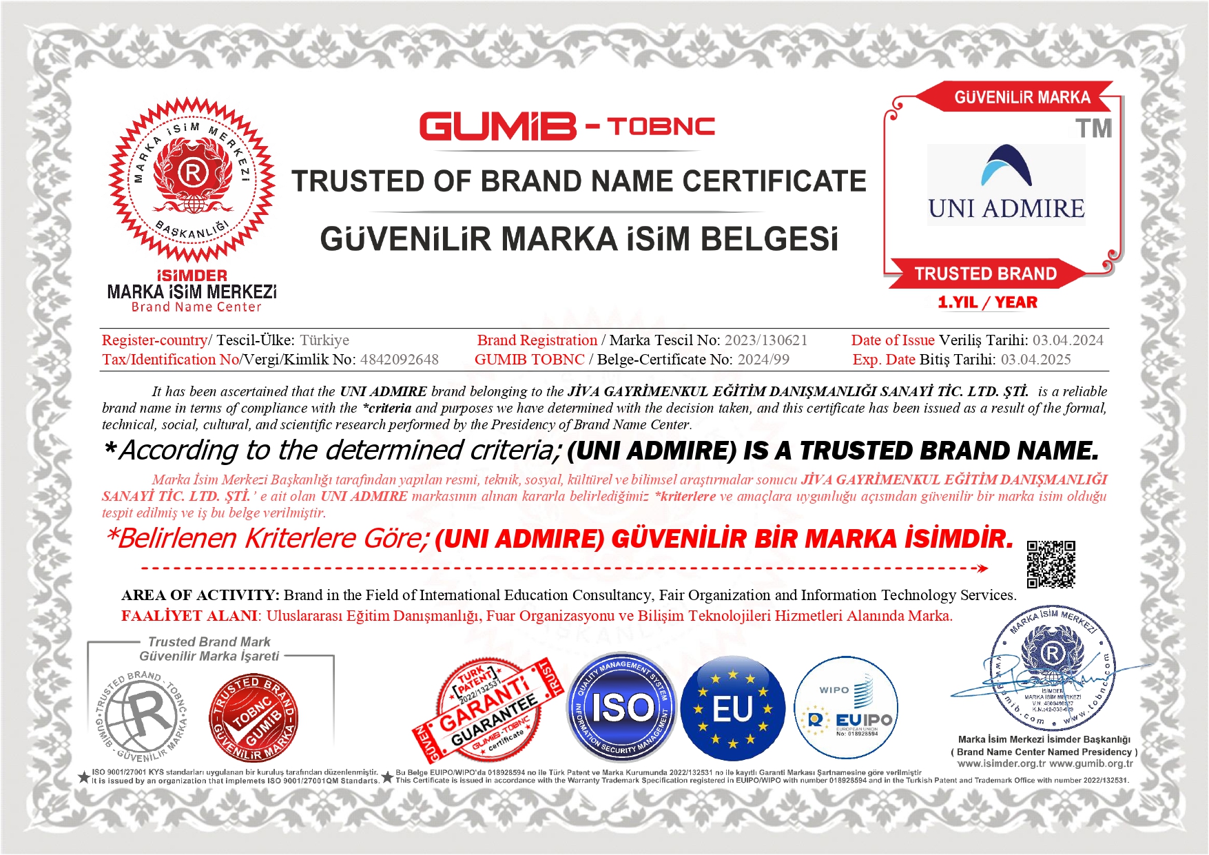 University representatives talking to students